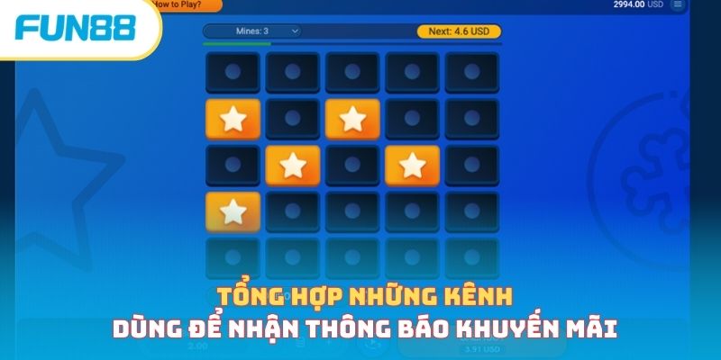 Tổng hợp những kênh dùng để nhận thông báo khuyến mãi 