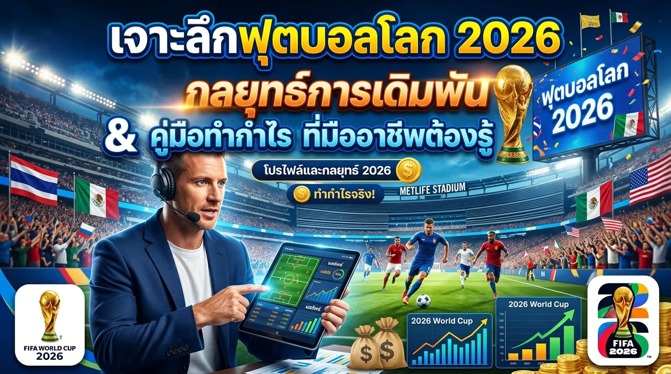 เจาะลึกฟุตบอลโลก 2026: กลยุทธ์การเดิมพันและคู่มือทำกำไรที่มืออาชีพต้องรู้