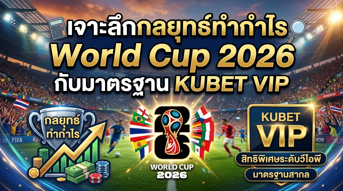 เจาะลึกกลยุทธ์ทำกำไร World Cup 2026 กับมาตรฐาน KUBET VIP